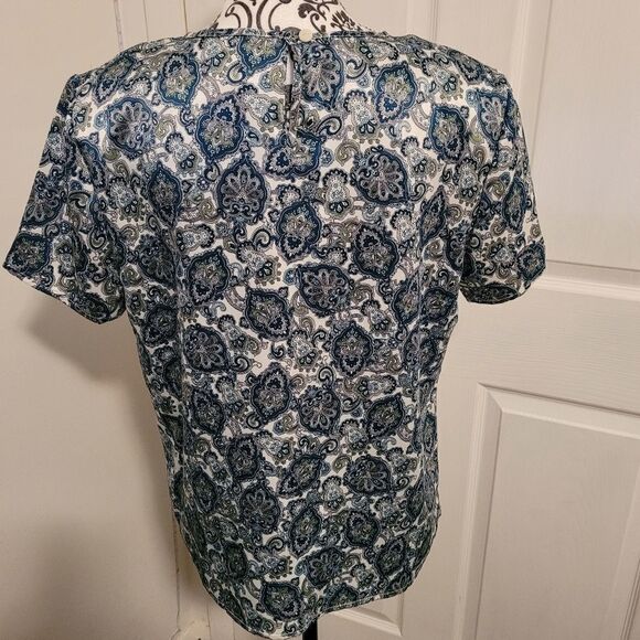 Liz Baker paisley top - Picture 3 of 7